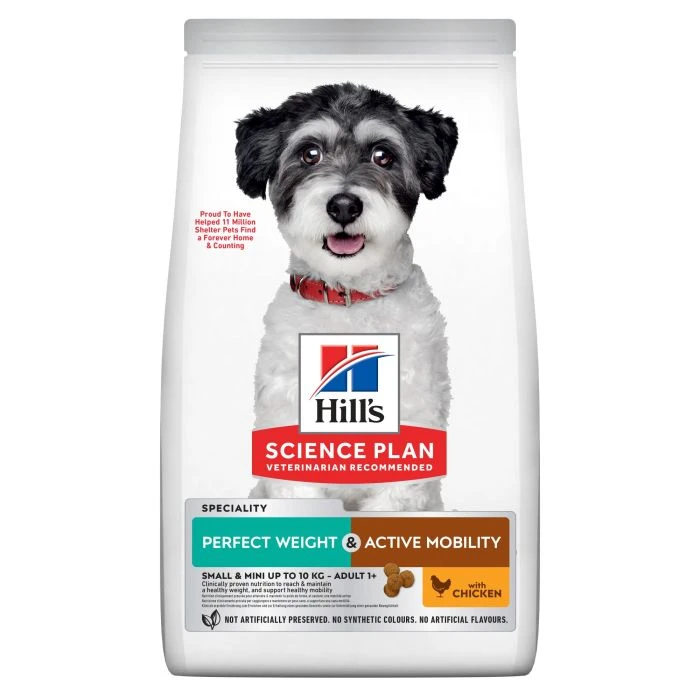 Hill's Science Plan Perfect Weight & Active Mobility Aliment Pour Petit Chien Adulte Au Poulet - 6Kg 1 Hill's Science Plan Perfect Weight & Active Mobility Aliment Pour Petit Chien Adulte Au Poulet - 6Kg