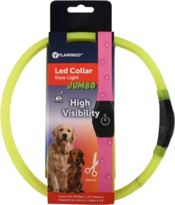 Flamingo Collier Led Visio Light Jumbo Jaune 35/64cm 7mm -Éco Pattes 04c7d0e2d555556798fd2b37840ceecb4dce9e2c50311b3fd265e2cab91d5e83 scaled