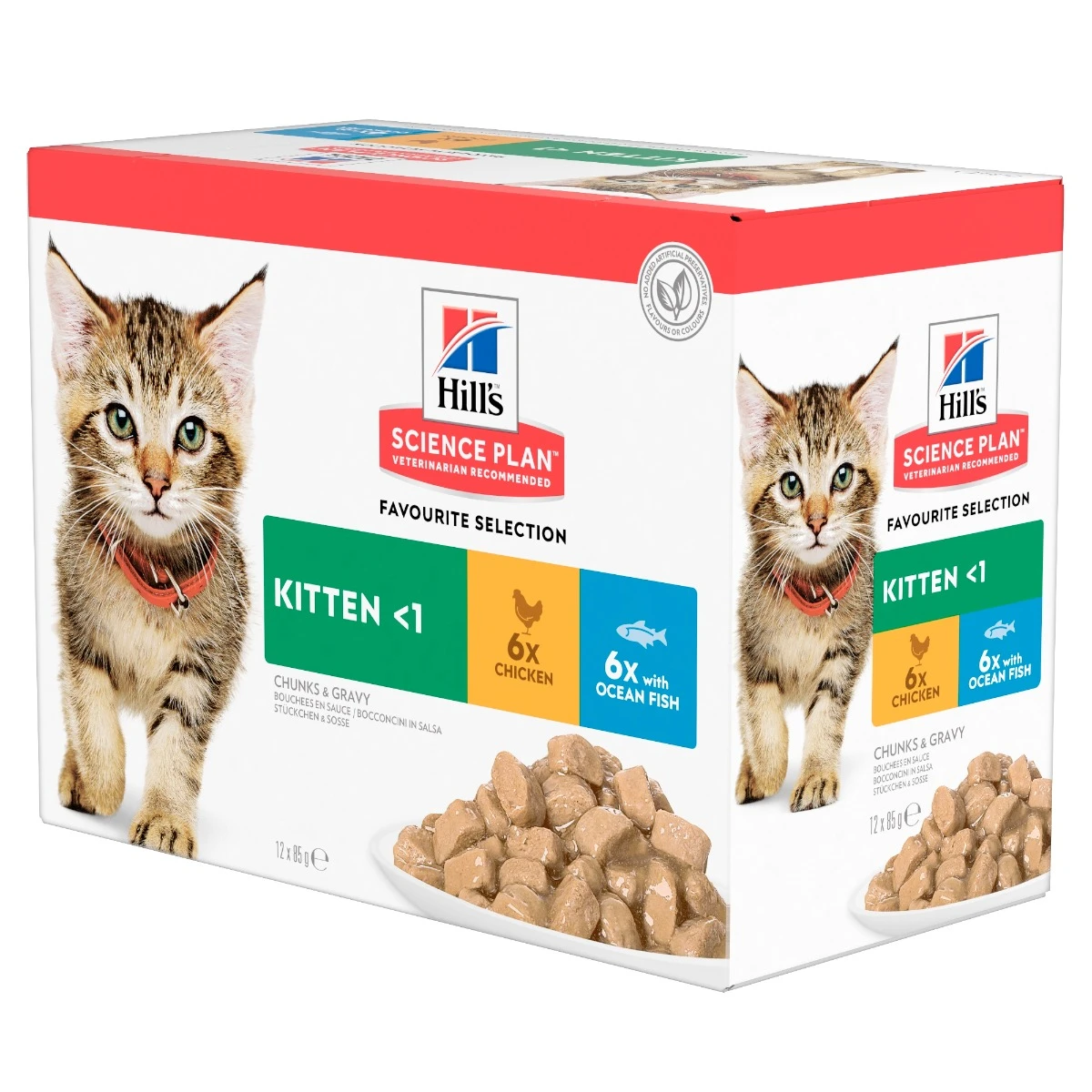 Hill's Science Plan Kitten Multipack 12 Sachets Repas Pour Chaton Poulet Et Poisson 2 Hill's Science Plan Kitten Multipack 12 Sachets Repas Pour Chaton Poulet Et Poisson – Image 2