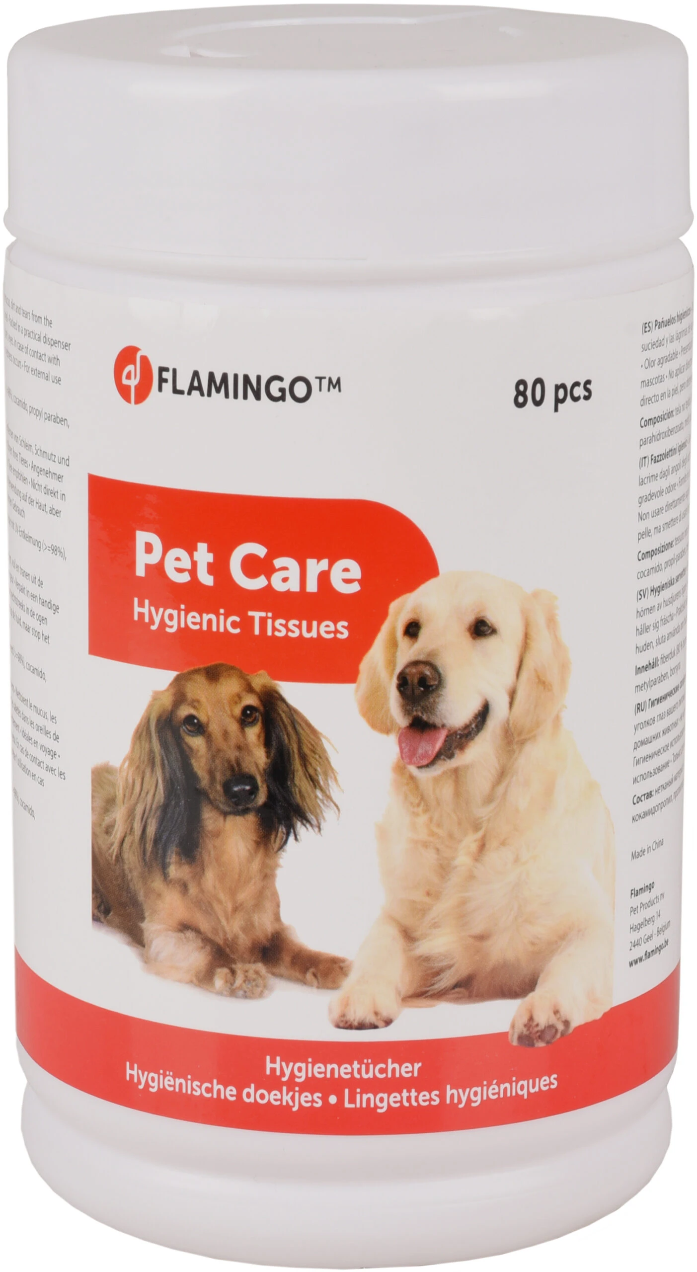 Flamingo Lingettes Yeux-Oreilles 80pcs 2 Flamingo Lingettes Yeux-Oreilles 80pcs – Image 2