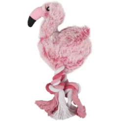 Flamingo Jouet Chien Peluche Andes Flamant Rose 36cm