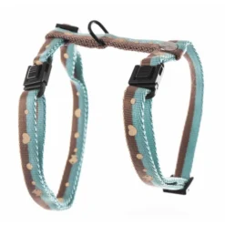 MARTIN SELLIER Harnais Bicolore En Nylon Imprimé Bulles Pour Chat