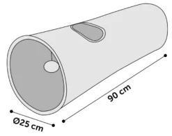 Flamingo Tunnel Pour Chat Rouge/gris 90cm Dia.25cm -Éco Pattes 200c2605c1e7b2858d12b23621bb77f98d5aaeaa50da0daf0ccf10ed844cab1f