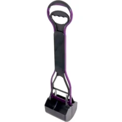 Flamingo Pelle Ramasse-crottes Easy Scoop Noir/gris L 15x12,5x61,5cm