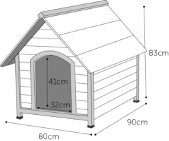Flamingo Niche Pour Chien Ponto 80x90x83cm -Éco Pattes 3818260799f907cb3673836cf56ea9709ada6ebe82f4de8559e9a5f39838e7cb