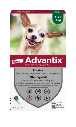 Produits populaires -Éco Pattes 4007221021025 advantix tr s petit chien 6 pipettes 2