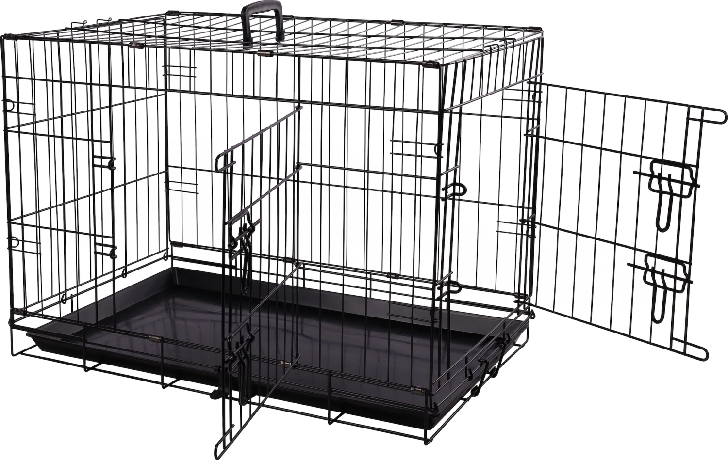 Flamingo Cage Pour Chien Mezo Noir XXL 76x124x83cm 5 Flamingo Cage Pour Chien Mezo Noir XXL 76x124x83cm – Image 5