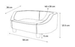 Flamingo Sofa Emerald Vert S 56x39x23,5cm -Éco Pattes 520598 T 01