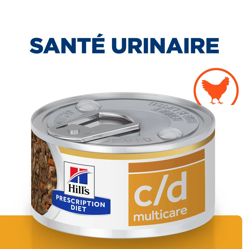 Hill's Prescription Diet C/D Urinary Multicare Boîtes Pour Chat Au Poulet Et Légumes - 24 X 82g 2 Hill's Prescription Diet C/D Urinary Multicare Boîtes Pour Chat Au Poulet Et Légumes - 24 X 82g – Image 2