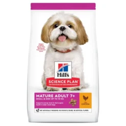 Hill's Science Plan Mature Adult Small & Mini Croquettes Pour Petit Chien Sénior Au Poulet