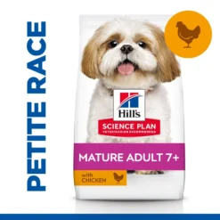 Hill's Science Plan Mature Adult Small & Mini Croquettes Pour Petit Chien Sénior Au Poulet -Éco Pattes 52742025407 2 science plan chien g small mini croquettes poulet