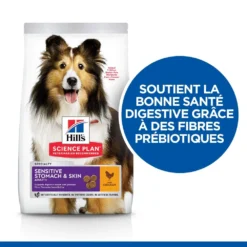 Hill's Science Plan Adult Sensitive Stomach & Skin Croquettes Pour Chien Au Poulet 14Kg -Éco Pattes 52742026091 2 science plan sensitive stomach skin chien adulte medium croquettes poulet