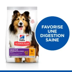 Hill's Science Plan Adult Sensitive Stomach & Skin Croquettes Pour Chien Au Poulet 14Kg -Éco Pattes 52742026091 3 science plan sensitive stomach skin chien adulte medium croquettes poulet
