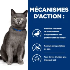 Hill's Prescription Diet D/D Pour Chat -Éco Pattes 52742027180 4 prescription diet chat d d croquettes canard petits pois