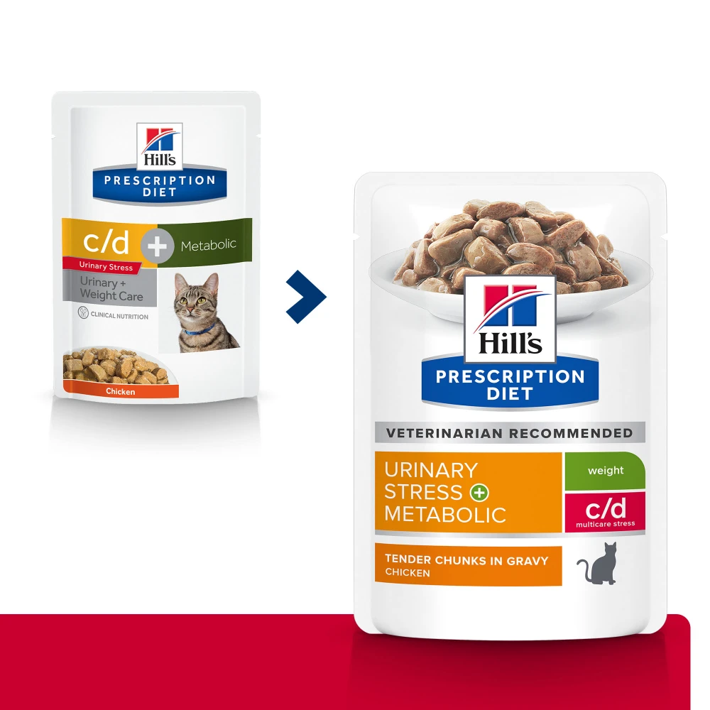 Hill's Prescription Diet C/D Urinay Stress + Metabolic Croquettes Pour Chat Au Poulet 9 Hill's Prescription Diet C/D Urinay Stress + Metabolic Croquettes Pour Chat Au Poulet – Image 9
