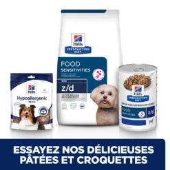 Hill's Prescription Diet Z/D Mini Pour Chien 6kg 12 Hill's Prescription Diet Z/D Mini Pour Chien 6kg -Éco Pattes 52742040622 5 FR