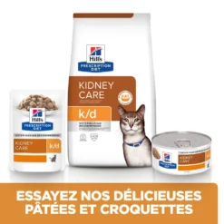 Hill's Prescription Diet K/D Kidney Croquettes Pour Chat Au Poulet - 8Kg -Éco Pattes 52742043746 5 FR