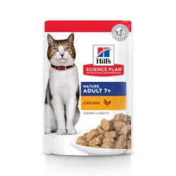 Hill's Science Plan Mature Adult Multipack 12 Sachets Repas Pour Chat Sénior Poulet Et Poisson 12 X 85g -Éco Pattes 52742212005 1 2 science plan chat g mature sachet repas pack mixte poulet poisson