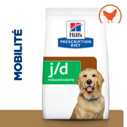 Hill's Prescription Diet J/D Reduced Calorie Croquettes Pour Chien Au Poulet -Éco Pattes 52742613901 3 prescription diet chien j d croquettes poulet