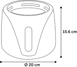 Flamingo Fontaine à Eau Sensor Adriana Noir -Éco Pattes 561213 T 01
