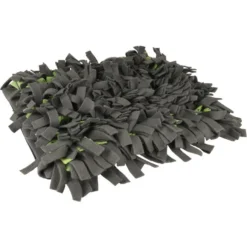 Flamingo Tapis à Renifler Amigo Rectangulaire + Fermeture Eclair Gris/vert 40x50cm