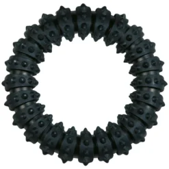 Flamingo Jouet Chien Gladiator Anneau Noir En Caoutchouc 15cm