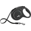 Laisse Flexi New Classic Sangle M/5m Noir