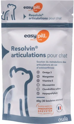 Easypill Chat Resolvin Articulations 30 Boulettes De 2g -Éco Pattes Easypill cat joint