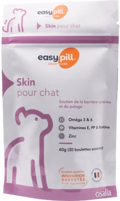 Easypill Chat Skin 30 Boulettes De 2g -Éco Pattes Easypill cat skin