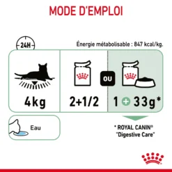 Royal Canin Digestive Care En Sauce Pour Chat 12 Sachets De 85g -Éco Pattes Royal Canin Digestive Care Gravy Chat FR 11