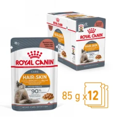 Royal Canin Hair & Skin Care En Sauce Pour Chat 12 Sachets De 85g -Éco Pattes Royal Canin Hair Skin Care Gravy Chat FR 02