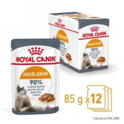 Royal Canin Hair & Skin Care En Sauce Pour Chat 12 Sachets De 85g -Éco Pattes Royal Canin Hair Skin Care Gravy Chat FR 03