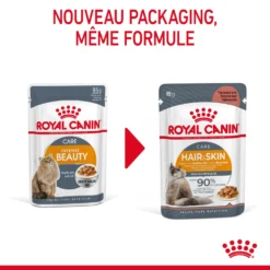 Royal Canin Hair & Skin Care En Sauce Pour Chat 12 Sachets De 85g -Éco Pattes Royal Canin Hair Skin Care Gravy Chat FR 04