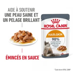 Royal Canin Hair & Skin Care En Sauce Pour Chat 12 Sachets De 85g -Éco Pattes Royal Canin Hair Skin Care Gravy Chat FR 05