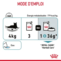 Royal Canin Hairball Care En Sauce Pour Chat 12 Sachets De 85g -Éco Pattes Royal Canin Hairball Care Gravy Chat FR 10