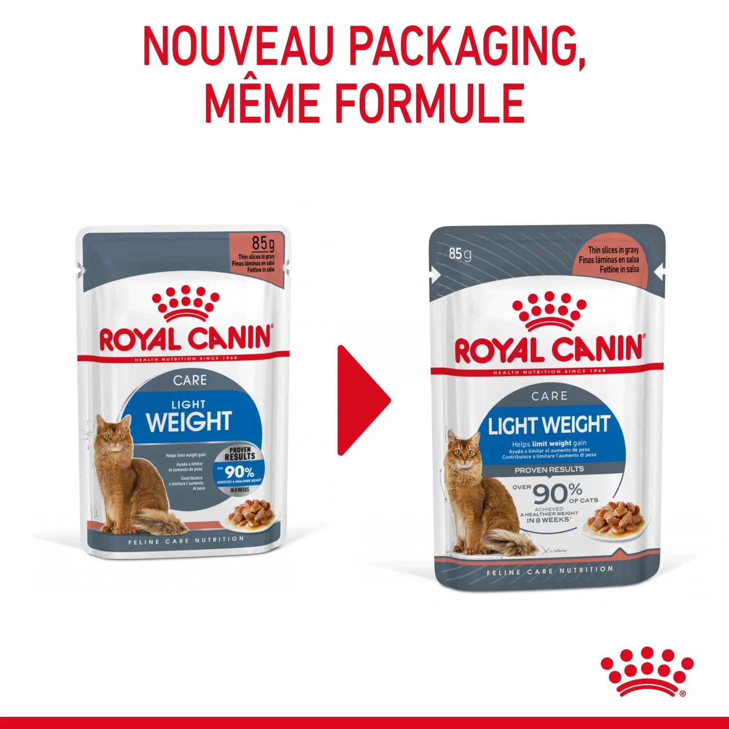 Royal Canin Light Weight Care En Sauce Pour Chat 12 Sachets De 85g 4 Royal Canin Light Weight Care En Sauce Pour Chat 12 Sachets De 85g – Image 4