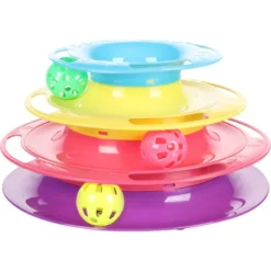 Flamingo Jouet Chat Bagera Tour De Chat + Balles Dia.24x13cm