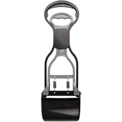 Flamingo Pelle Ramasse-crottes Easy Scoop Noir/gris M 12x10x36,5cm