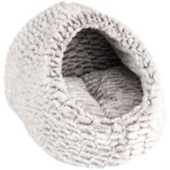 Flamingo Panier Snoozzy Igloo Gris/noir 40x40x20cm