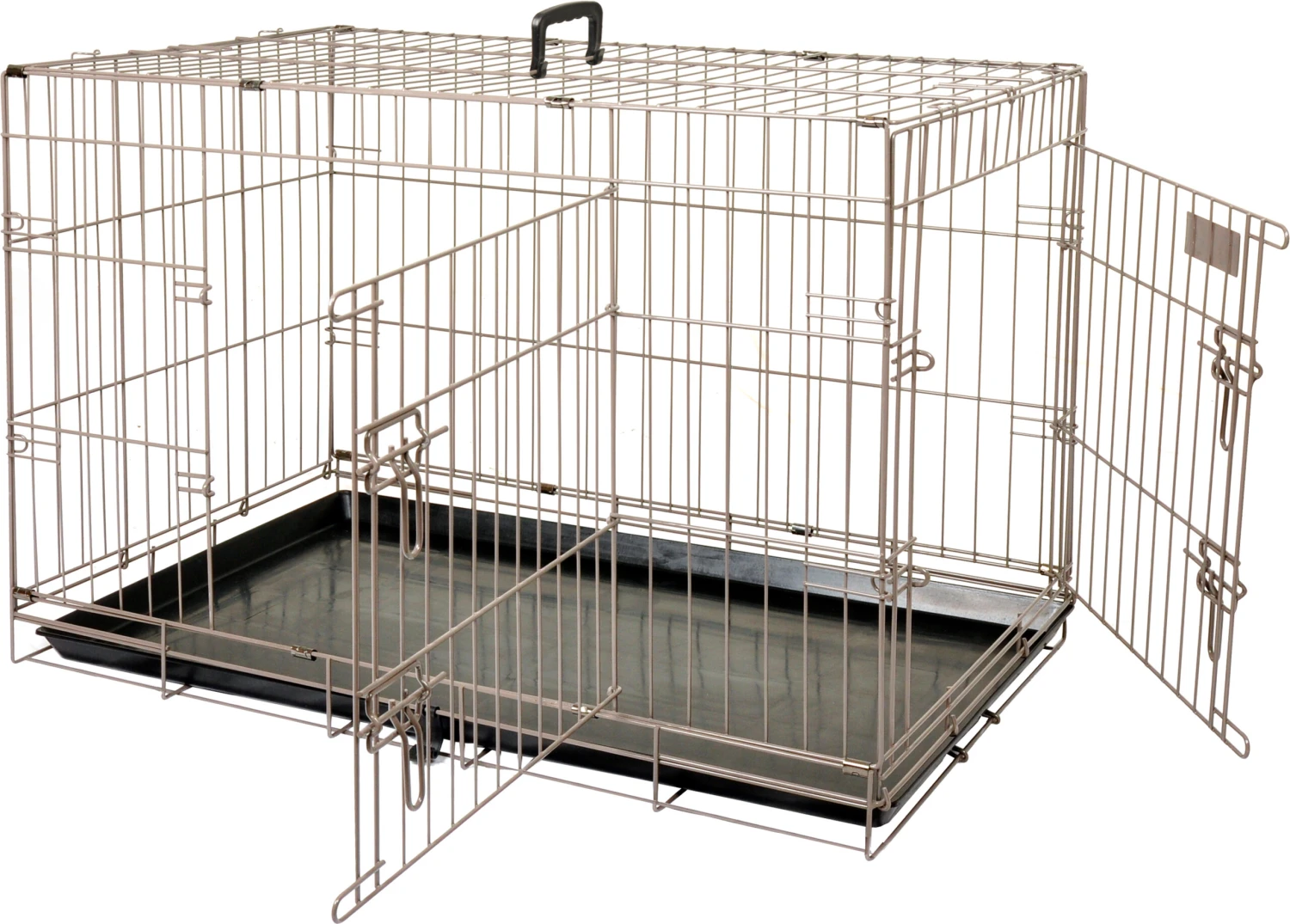 Flamingo Cage Pour Chien Ebo Taupe M 47x77x55cm 5 Flamingo Cage Pour Chien Ebo Taupe M 47x77x55cm – Image 5