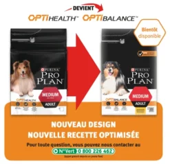 Purina Pro Plan Adult Medium OptiBalance -Éco Pattes ce752bbd34d754dc185bcfdafdaebdbfae1dd9975228ca83f591fa8e46d326de