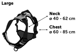 Flamingo Harnais Balou Noir L 60-85cm 25mm -Éco Pattes d107dfd0334b0bc9a971219dd180accb8e95903a57567a2bd59545c8d8e80268
