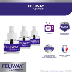 FELIWAY Optimum Diffuseur -Éco Pattes feliway optimum diffuseur 3recharges 1 FR 1
