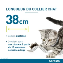 Seresto Collier Chat -Éco Pattes seresto chat longueur collier